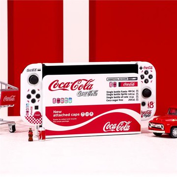 任天堂SWITCH OLED保護殼Switch2保護套可插底座殼 創意可口可樂