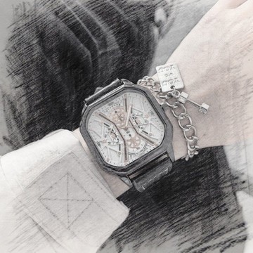 免運⌚ins高顏值潮男手錶男士款個性帥氣炫酷方形大表盤青少年學生運動手錶 防水手錶 考試手錶 石英錶 手錶女 靜音手錶石