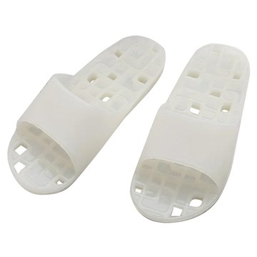 TAY SONG 太松 方格排水浴室拖鞋 台灣製 L  白色  1雙