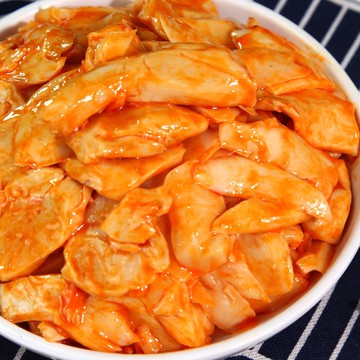 好好吃 香辣杏鲍菇香辣杏鲍菇特色咸菜红油菌菇即食食用菌酱菜开胃下饭菜500g包邮