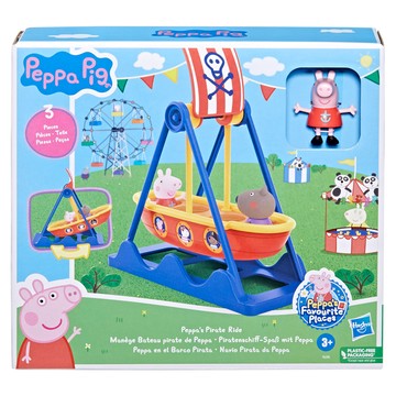 Hasbro 孩之寶 Peppa Pig 粉紅豬小妹  搖搖海盜船  1盒  搖搖海盜船 藍色 + 紅色 + 黃色