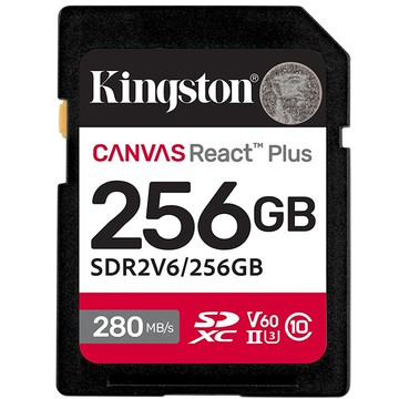KINGSTON 256G 256GB SDXC Canvas React Plus V60 280MB UHSII 金士頓 記憶卡