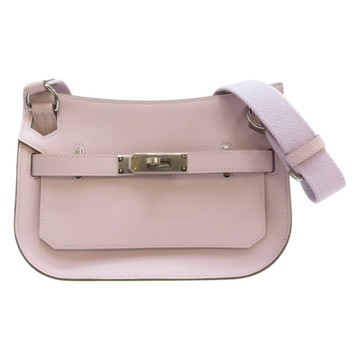 【二手名牌BRAND OFF】HERMES 愛馬仕 紫色 Evercolor皮革 Jypsiere Mini 肩背包 B刻 銀扣