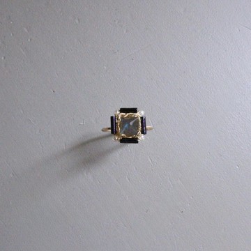 twinkle ring labradorite | 拉長石 wire crochet 戒指
