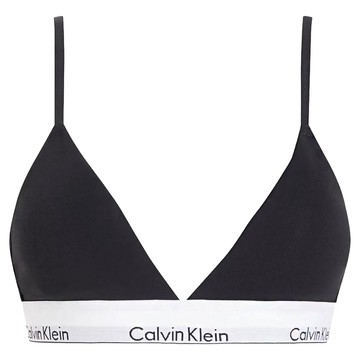 Calvin Klein 凱文克萊 underwear Lightly Lined Triangle Bralette 深V無鋼圈薄墊運動內衣/女內衣 QF8498-004  黑色  M