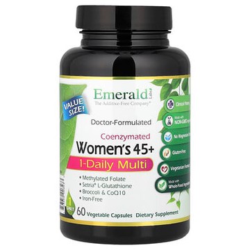 Emerald Laboratories, Coenzymated 女性 45+ 每日 1 粒複合維生素，60 粒素食膠囊