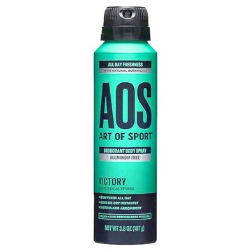 ART OF SPORT 長效持久運動體香爽身噴霧 勝利 107g 清新桉樹香氛  1瓶