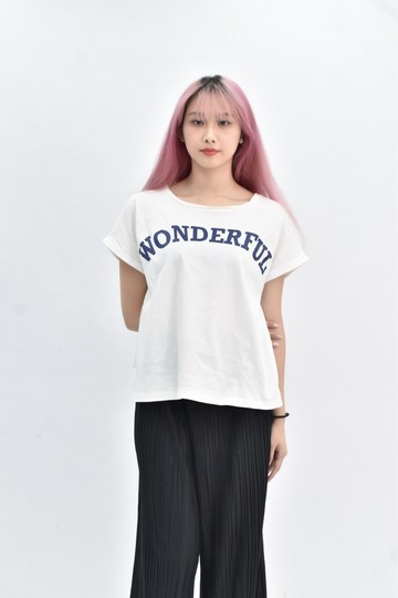 【加購優惠】(XL) 棉質圓領寬鬆純棉白色短袖上衣