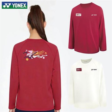新款YONEX尤尼克斯羽毛球服YOBC5129CR馬年紀念文化衫yy羽球長袖