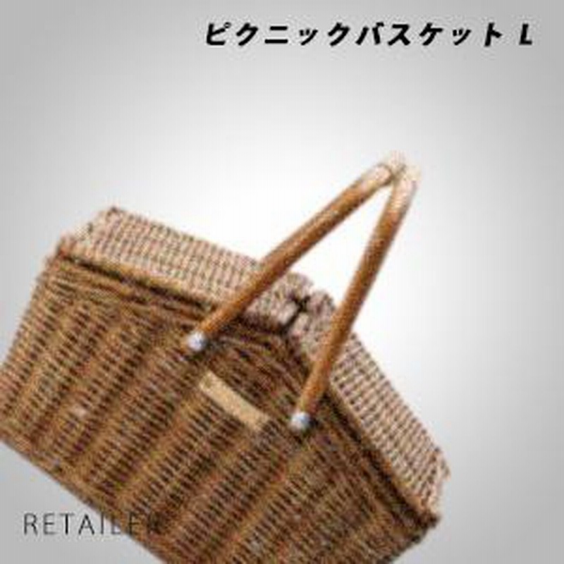 新品】 DEAN & DELUCA 白う ピクニックバスケット（L)