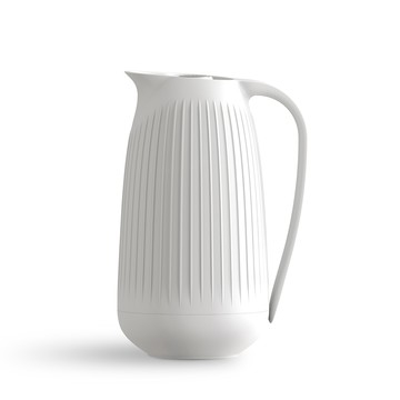 北歐櫥窗 Kähler Hammershøi 輪花保溫壺（白、1L）