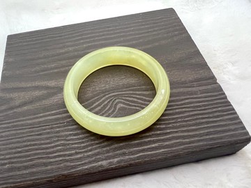 雞油黃老黃玉玉化玉鐲手鐲/適51、52、53圈口/女兒鐲/送禮/