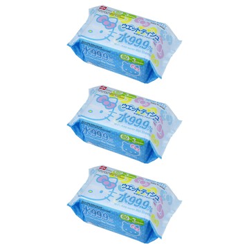 LEC Kitty 濕紙巾補充包 99.9%純水  80張  3包