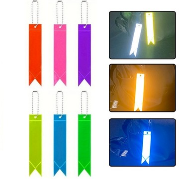 Baby童衣  戶外旅遊配件 兒童書包安全警示反光鑰匙圈 星星反光帶 反光飄帶 運動穿戴配件反光片 反光掛件 11797