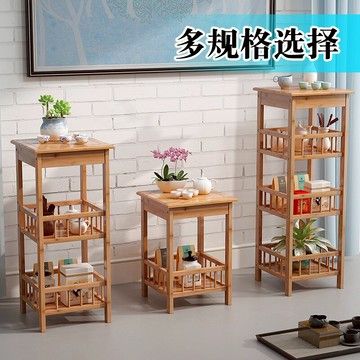 茶水桌 茶几邊几茶邊櫃中式花梨木茶水架實木小茶桌置物架角几花架花台【MJ193181】