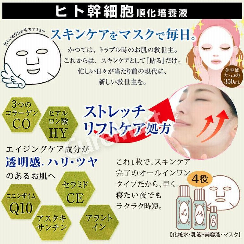ヒト幹細胞 フェイシャルマスク 31枚入 EVERYYOU 日本製【ネコポス 