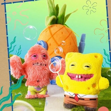 🧽新品 台灣出貨🧽變異醜萌搞怪海綿寶寶 派大星 Fuggler公仔玩偶 創意牙齒 派大猩猩和海綿姥姥 惡搞玩偶 禮物互換
