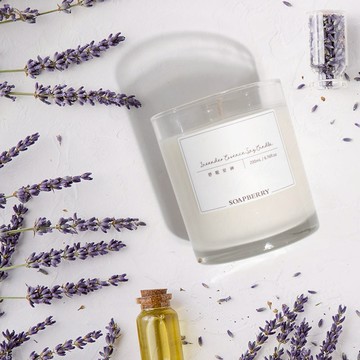 舒眠安神輕奢~薰衣草精油香氛天然蠟燭200ml/6.76 oz（任選三件85折）
