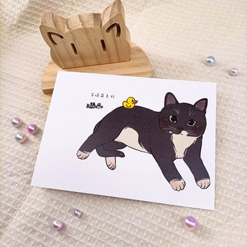 ME183-30_我紙在乎你百喵萌明信片_postcard