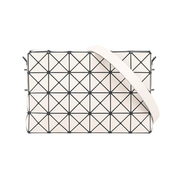ISSEY MIYAKE BAO BAO OBLONG 拉鍊方形肩背包斜背包(米色