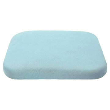德利生活 記憶坐墊 38 x 38 x 3.5cm 淺藍色 - 涼感透氣 記憶棉支撐