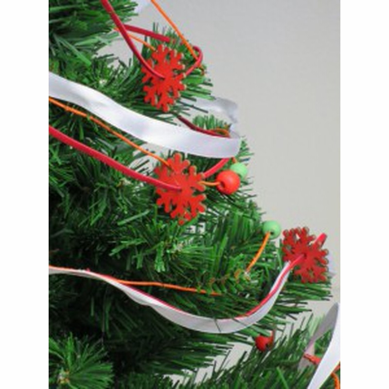 クリスマス オーナメントリボン 雪結晶ポイント レッド オーナメント 飾り リボンasr 通販 Lineポイント最大1 0 Get Lineショッピング