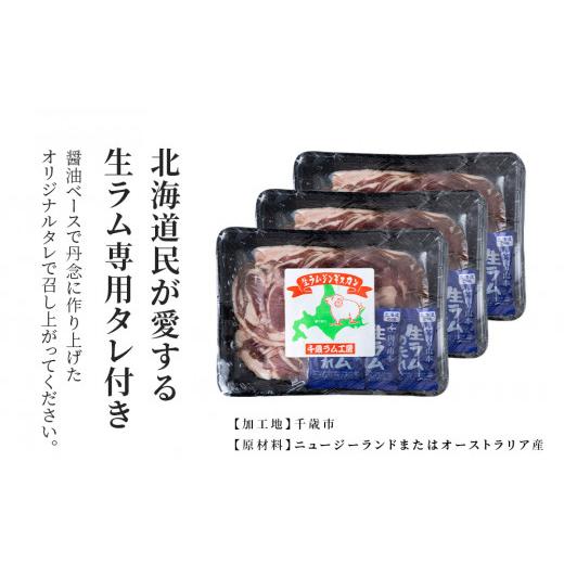 ふるさと納税 北海道 千歳市 千歳ラム工房 生ラムジンギスカン 1.2kgたれ付き ラム肉 羊肉 北海道 ≪肉の山本≫