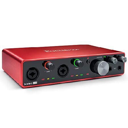 Focusrite AMS-SCARLETT-8I6-3G Scarlett 8i6 (3rd Gen) 8-in, 6-Out USB Audio Interface Bundle with 2X Deco Gear XLR Male to Female XLR Cab（並行輸入品）