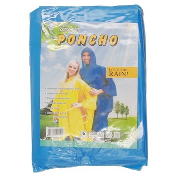 FANCY LIFE 加厚輕便雨衣 成人背包款 藍色 輕量EVA材質 方便攜帶  1件