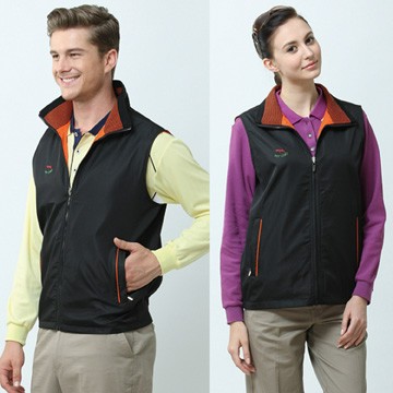 【Per GIBO】中性雙面背心(P803404)黑˙桔