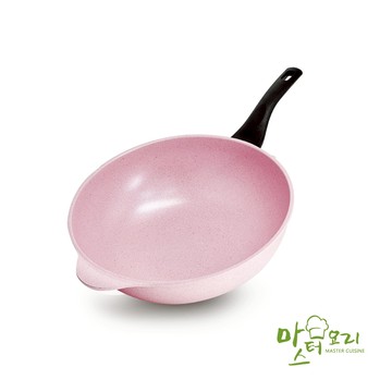 【MASTER CUISINE】 草莓甜心粉鈦陶瓷深炒鍋32cm