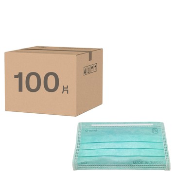 台灣康匠 Uneed 友你 平面兒童口罩  綠色  50片  2盒