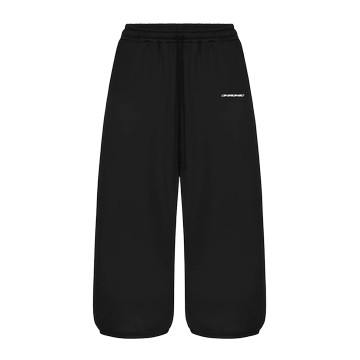 FTR LOGO WIDE-LEG SWEATPANTS BLACK / P-14