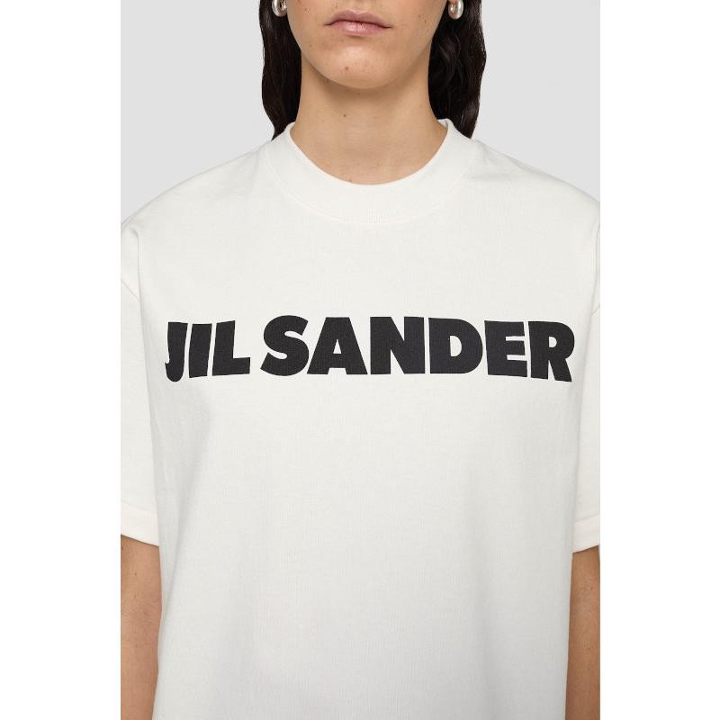 試着のみ】JIL SANDER ロゴ プリント コットン Tシャツ XL - トップス