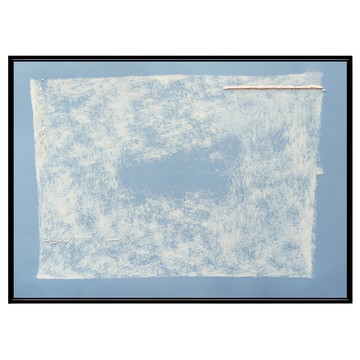 菠蘿選畫所 海天藍撞淡褐色 掛畫 40 x 30cm  黑色