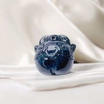 烏雞翡翠牛鈴鐺 | 天然緬甸A貨翡翠 | 送禮