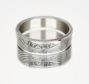 意大利硬幣戒指 50 centeimo 1939-1943 硬幣戒指意大利意大利硬幣戒指