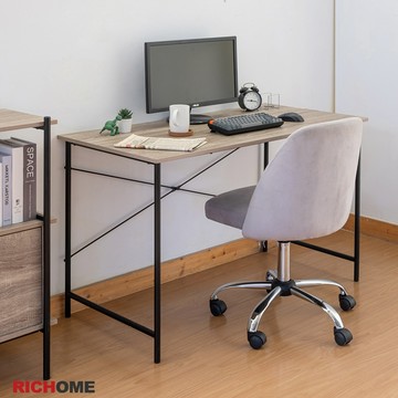 RICHOME 簡單美學辦公桌(防潑水) 書桌 工作桌 電腦桌 辦公桌 工業風 diy多功能桌 讀書寫字 DE242-1