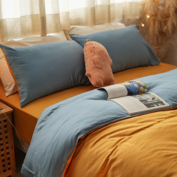 天絲(100支)床組 晴天黃 D1雙人床包三件組 專櫃級 100%天絲 台灣製 棉床本舖