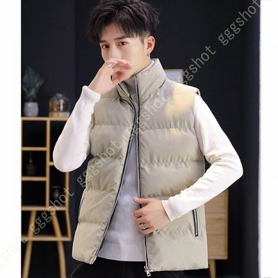 ライトダウンベスト メンズ インナーダウン 撥水 カジュアル シンプル 保温性 秋冬 アウター 暖かい 防風対策 透湿 ダウンベスト スタンドカラー 通販 Lineポイント最大get Lineショッピング