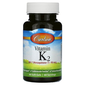 Carlson, 維生素 K2，90 微克，60 粒軟凝膠