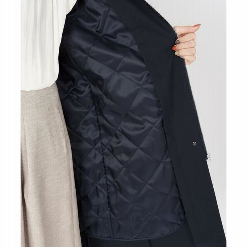 美品　ships コットンフードライナーコート SHIPS for women / シップスウィメン コットンフードライナー