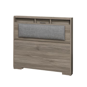 【顛覆設計】如雅插座收納靠枕床頭片(單大3.5尺)古橡色