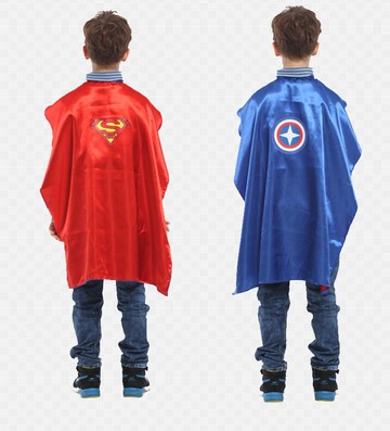 無敵英雄雙面披風(戰士.無敵)，萬聖節服裝/化妝舞會/派對道具/兒童變裝/表演/超人/美國隊長/cosplay，X射線【W271829】