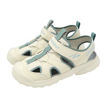 [ACS] Skechers 護趾涼鞋 Razor Rush 大童 女鞋 米白 綠 戶外 休閒鞋 407043LNTGR