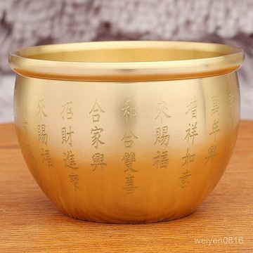 武德宫過爐開光🙏7月初更新-黃銅五路財神缸新款聚寶缸百福米缸聚寶小銅器金屬擺件工藝品  免運 熱銷 師傅推薦