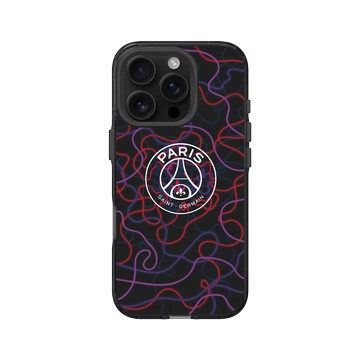 iPhone 16 Pro Clear 酷墨灰 - PSG - Paris Saint-Germain Neon Logo