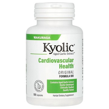 Kyolic, 陳蒜提取物，心血管，原初配方 100，600 毫克，100 粒膠囊（每粒膠囊 300 毫克）