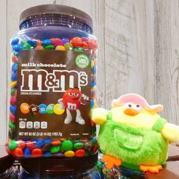 COSTCO 好市多 美國 M&M's 牛奶糖衣巧克力罐裝 1757.7公克 MM巧克力 MM 彩虹巧克力 彩虹 牛奶