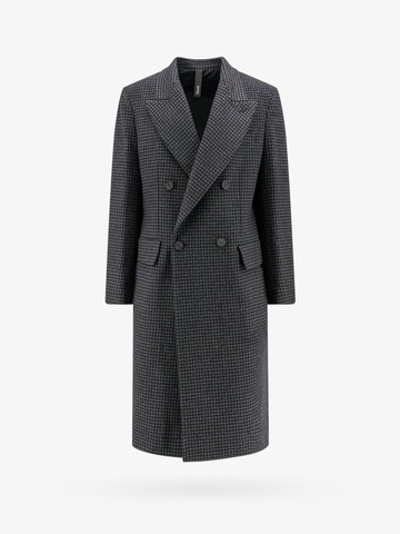 Pied-de-poule wool blend coat - HEVO - gender_Man